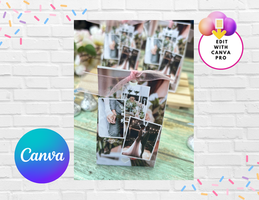 Editable Wedding Favor Tag Template | Canva Printable Gift Tags | Custom Photo Tag | Instant Download | DIY Wedding Decoration Template