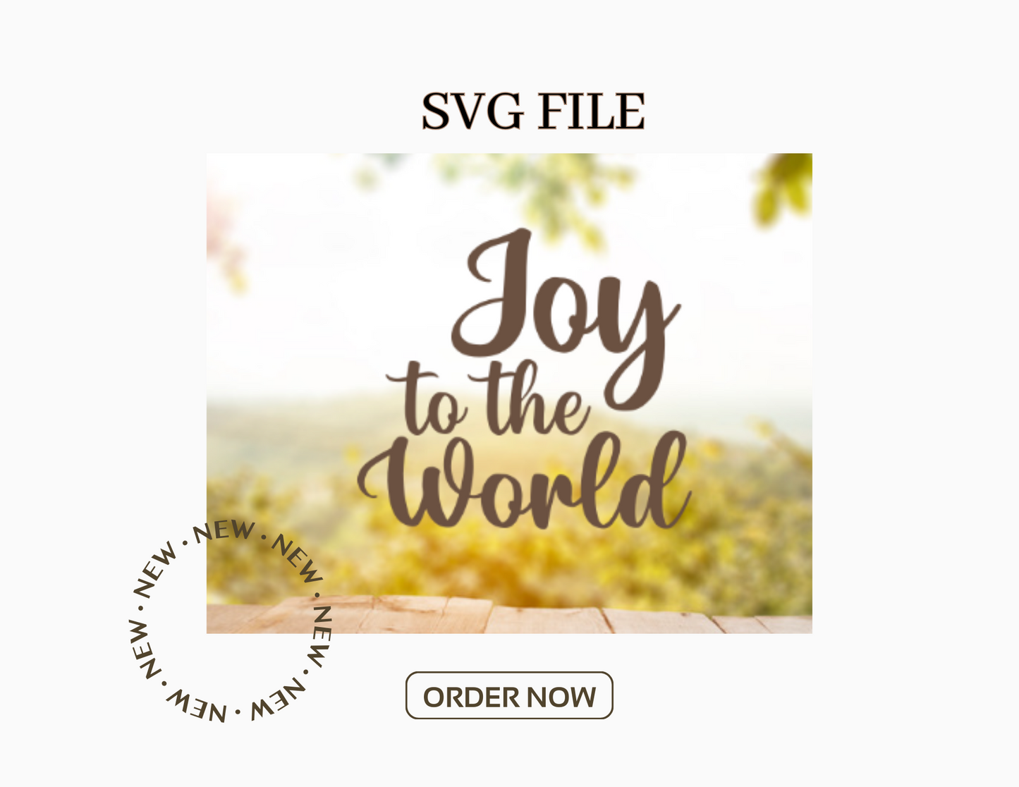 Joy to the World SVG, Instant Download, Cricut Cut Files, Download and Cut