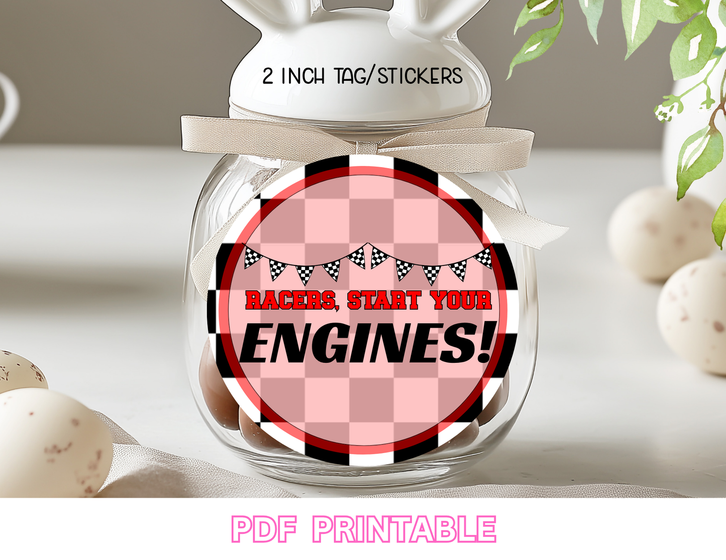 Race Car Birthday Party Bundle - Start Your Engines! Printable Set