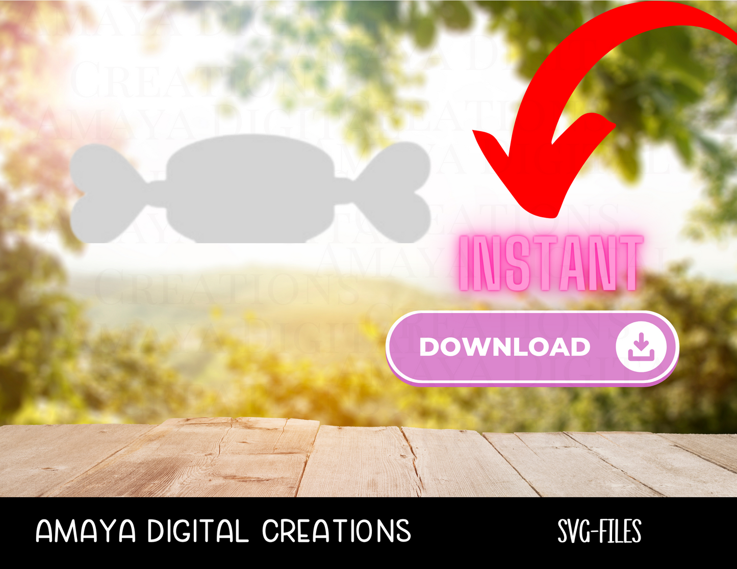 Candy Box Template | Digital Cut File -SVG PNG | Make Your Own Candy Box with Cricut |Not for Joy|No Physical Item