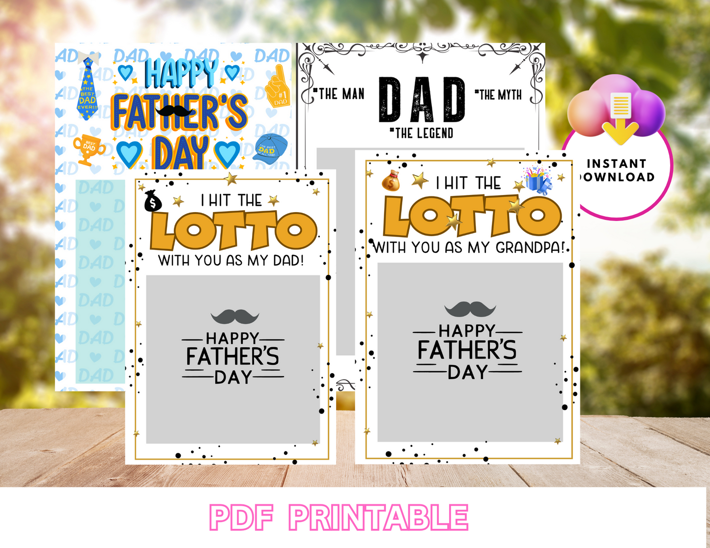 Father's Day Lotto Ticket Gift Tags Printable | Instant Download | Scratch-Off Card Holder PDFFather's Day Lotto Ticket Gift Tags Printable | I Hit the Lotto with You Dad Grandpa | Instant Download | Scratch-Off Card Holder PDF