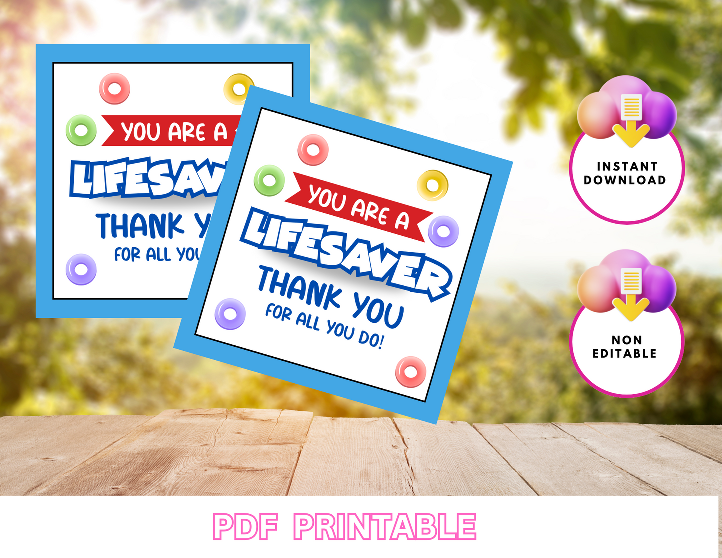 Candy Tags, Digital Instant Download ,No Physical Item