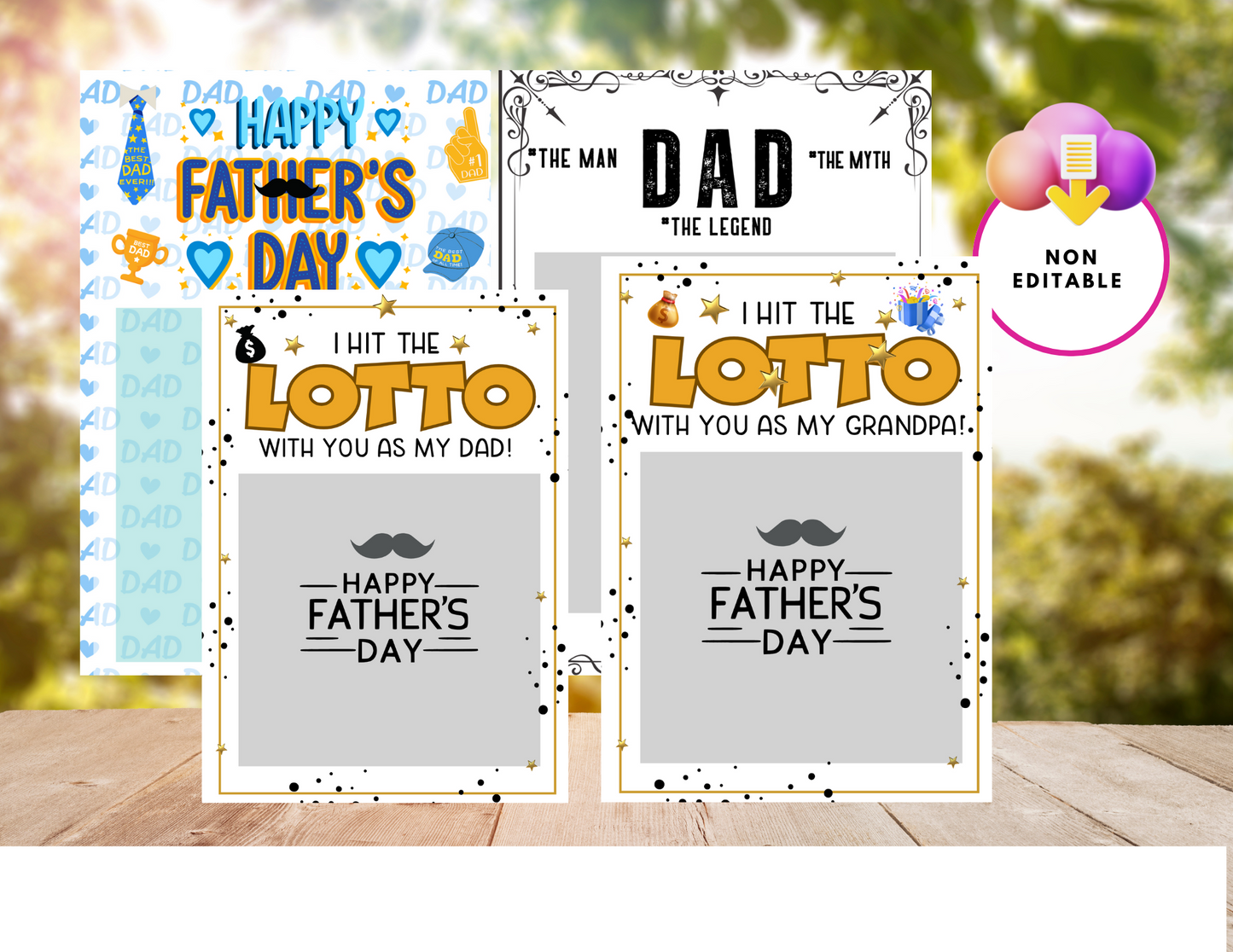 Father's Day Lotto Ticket Gift Tags Printable | Instant Download | Scratch-Off Card Holder PDFFather's Day Lotto Ticket Gift Tags Printable | I Hit the Lotto with You Dad Grandpa | Instant Download | Scratch-Off Card Holder PDF