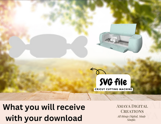 Candy Box Template | Digital Cut File -SVG PNG | Make Your Own Candy Box with Cricut |Not for Joy|No Physical Item