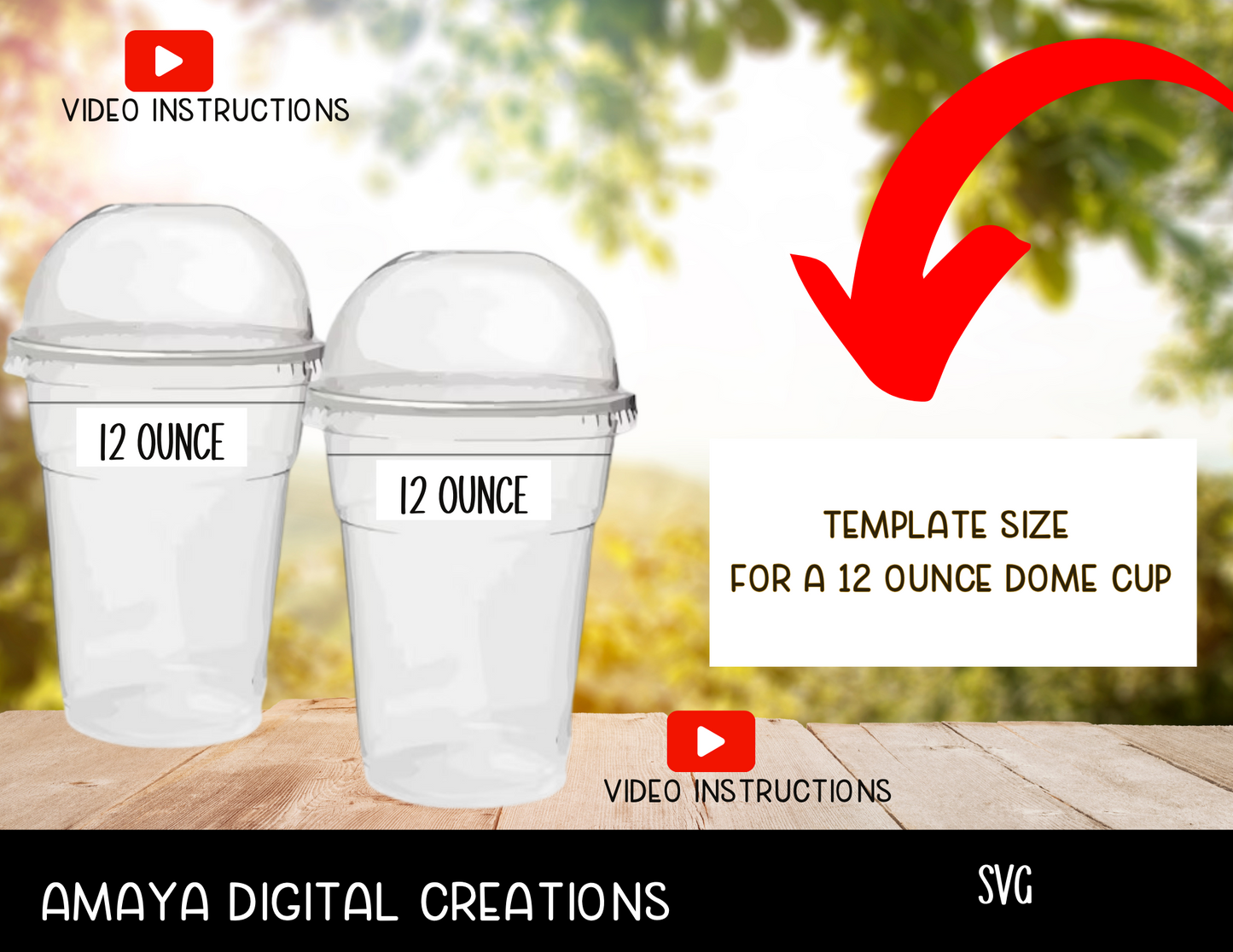 Dome Cup Holder Template | Digital Cut File -SVG |Not for Joy|No Physical Item