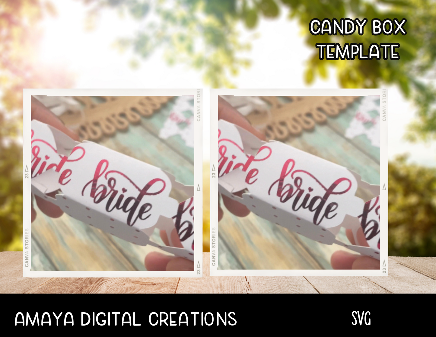 Candy Box Template | Digital Cut File -SVG PNG | Make Your Own Candy Box with Cricut |Not for Joy|No Physical Item