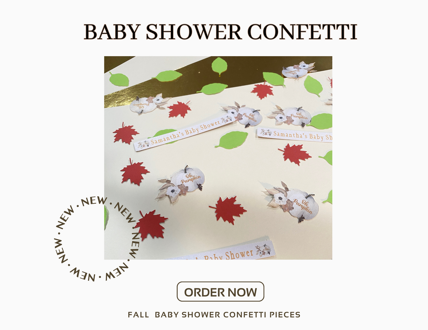 Baby Shower Fall Confetti