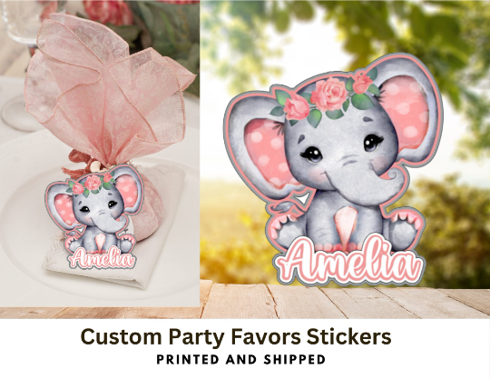 Baby Girl Elephant Cut Outs