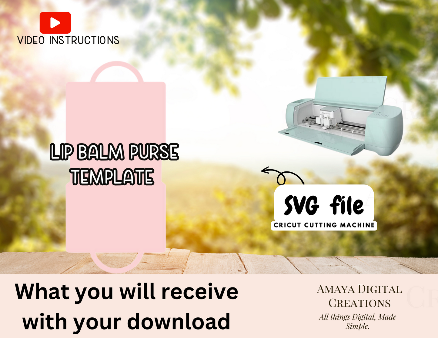 Purse Lip Balm Template | Purse Box| Digital Cut File -SVG  | Make Your Own Purse Balm Box  with Cricut |Not for Joy|No Physical Item