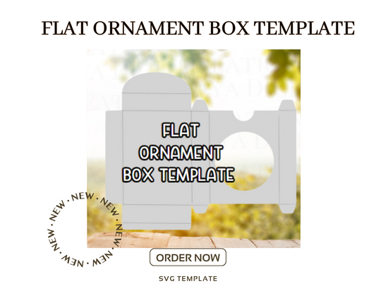 | Flat Ornament Box Digital Cut File -SVG PNG | Make Your Ornament Box with Cricut |Not for Joy|No Physical Item