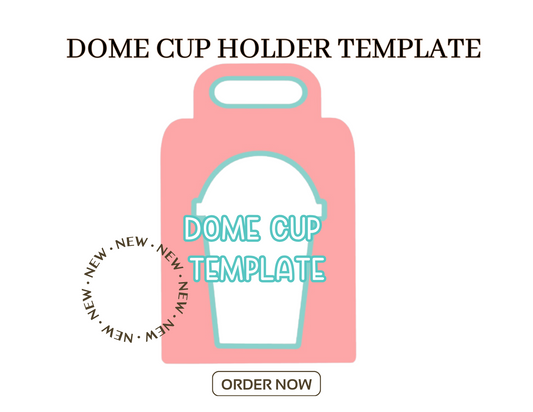 Dome Cup Holder Template | Digital Cut File -SVG |Not for Joy|No Physical Item
