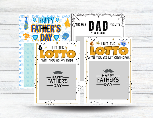 Father's Day Lotto Ticket Gift Tags Printable | Instant Download | Scratch-Off Card Holder PDFFather's Day Lotto Ticket Gift Tags Printable | I Hit the Lotto with You Dad Grandpa | Instant Download | Scratch-Off Card Holder PDF