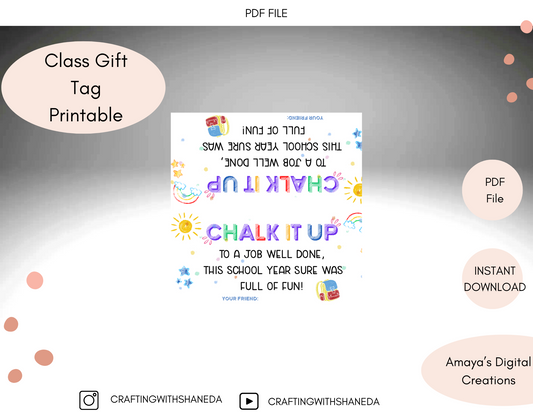 Chalk It Up, Non-Editable PDF