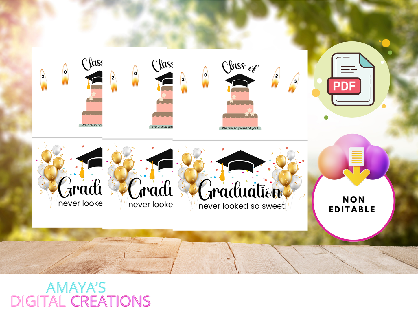 Graduation Card |  Digital Instant Download ,No Physical Item, PDF,PNG