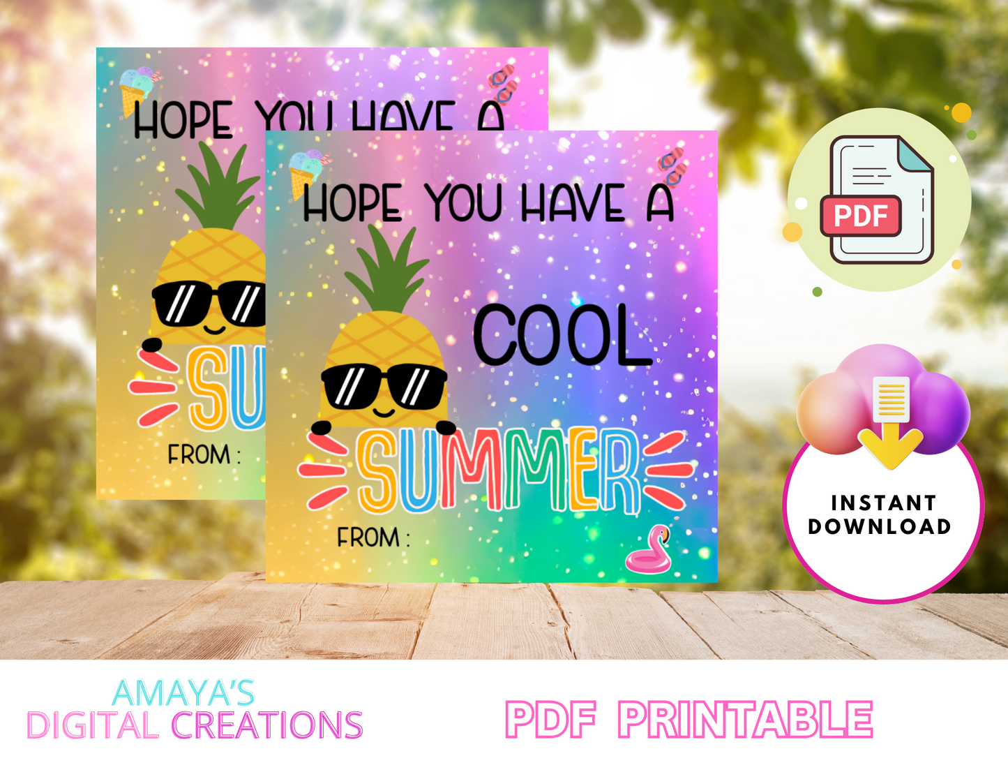 Straw | End-of-Year Summer Treats for Girls & Teachers PDF