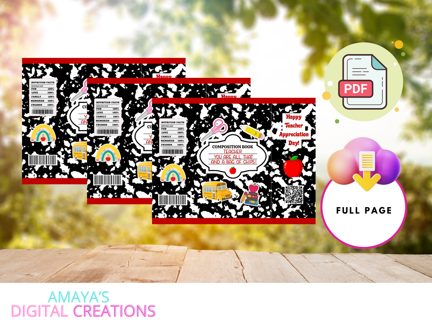 Teacher Appreciation Chip Bag Digital Instant Download ,No Physical Item, PDF