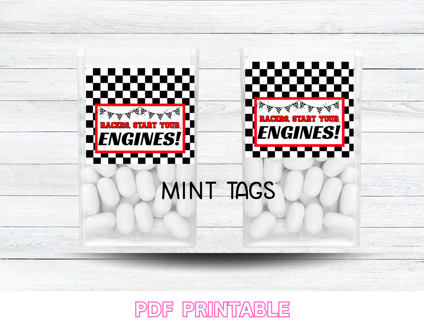 Race Car Birthday Party Bundle - Start Your Engines! Printable Set