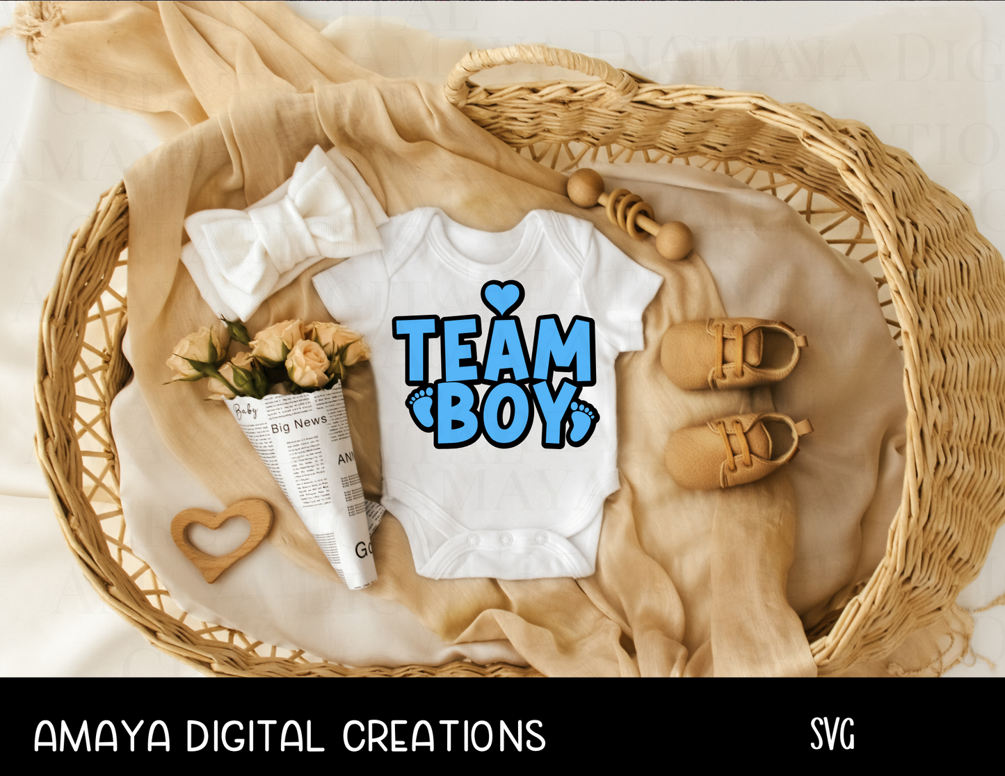 Team Boy/Girl  SVG, Instant Download, Cricut Cut Files, Download and Cut