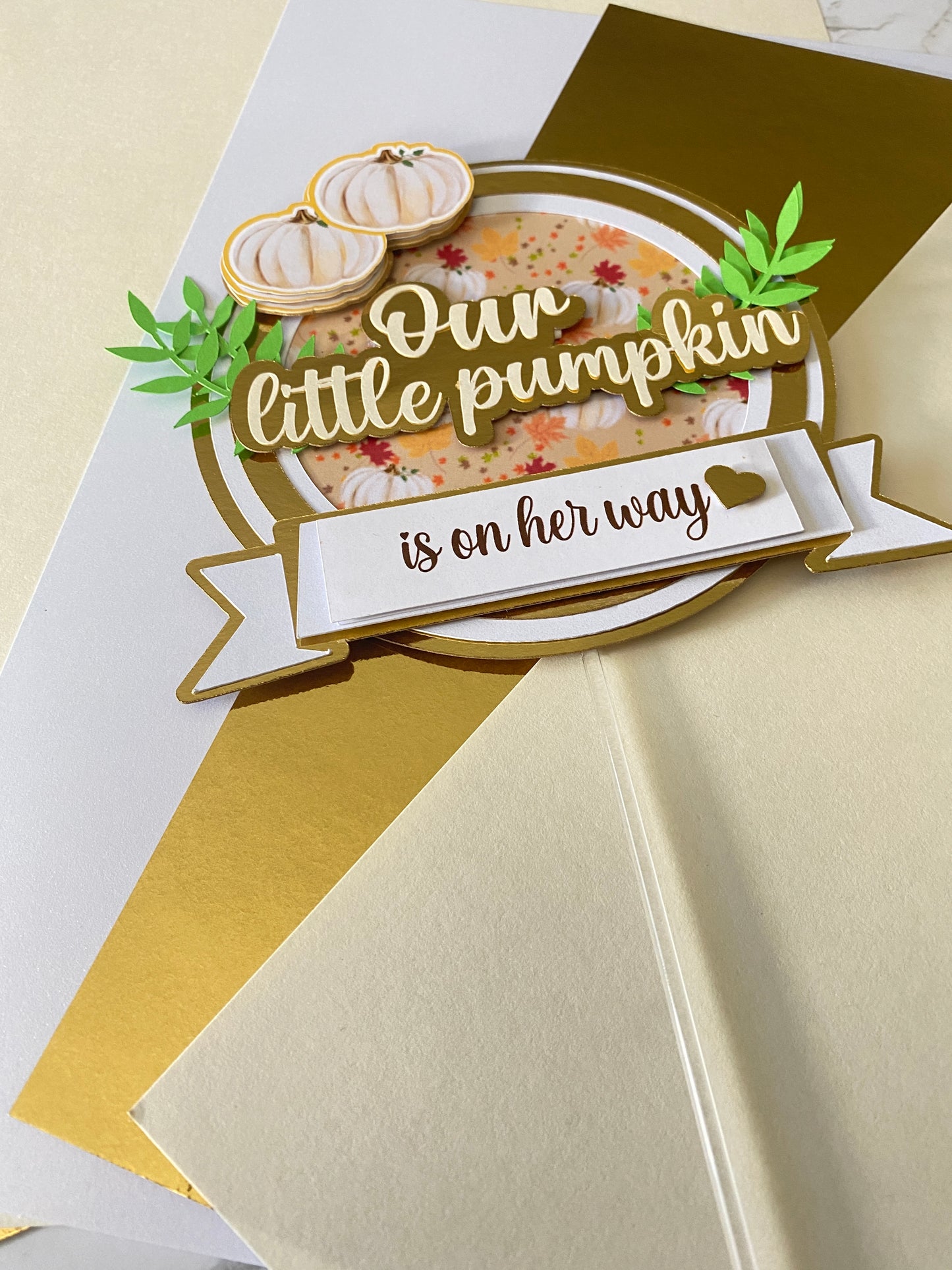Our Little Pumpkin Cake Topper