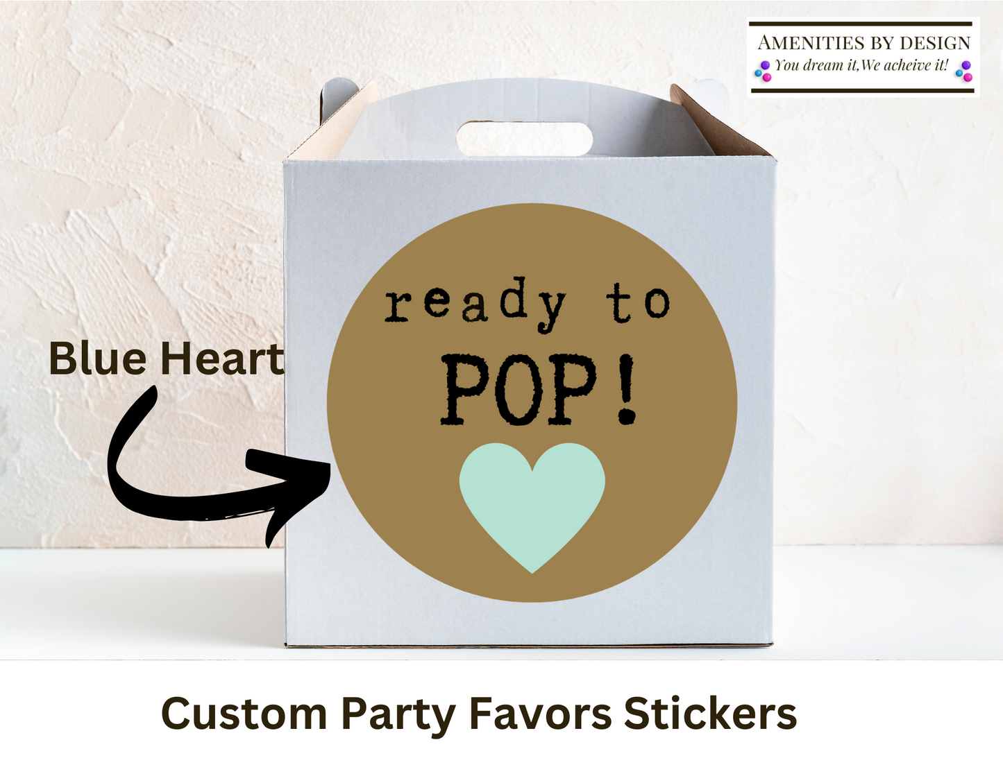 Ready To Pop Themed Baby Shower, Baby Shower, Baby Shower Favor Stickers, Baby Shower Favors, Baby Shower Favor Stickers