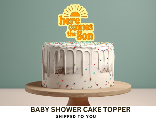 Cake Topper - Personalized Pumpkin Baby Shower
