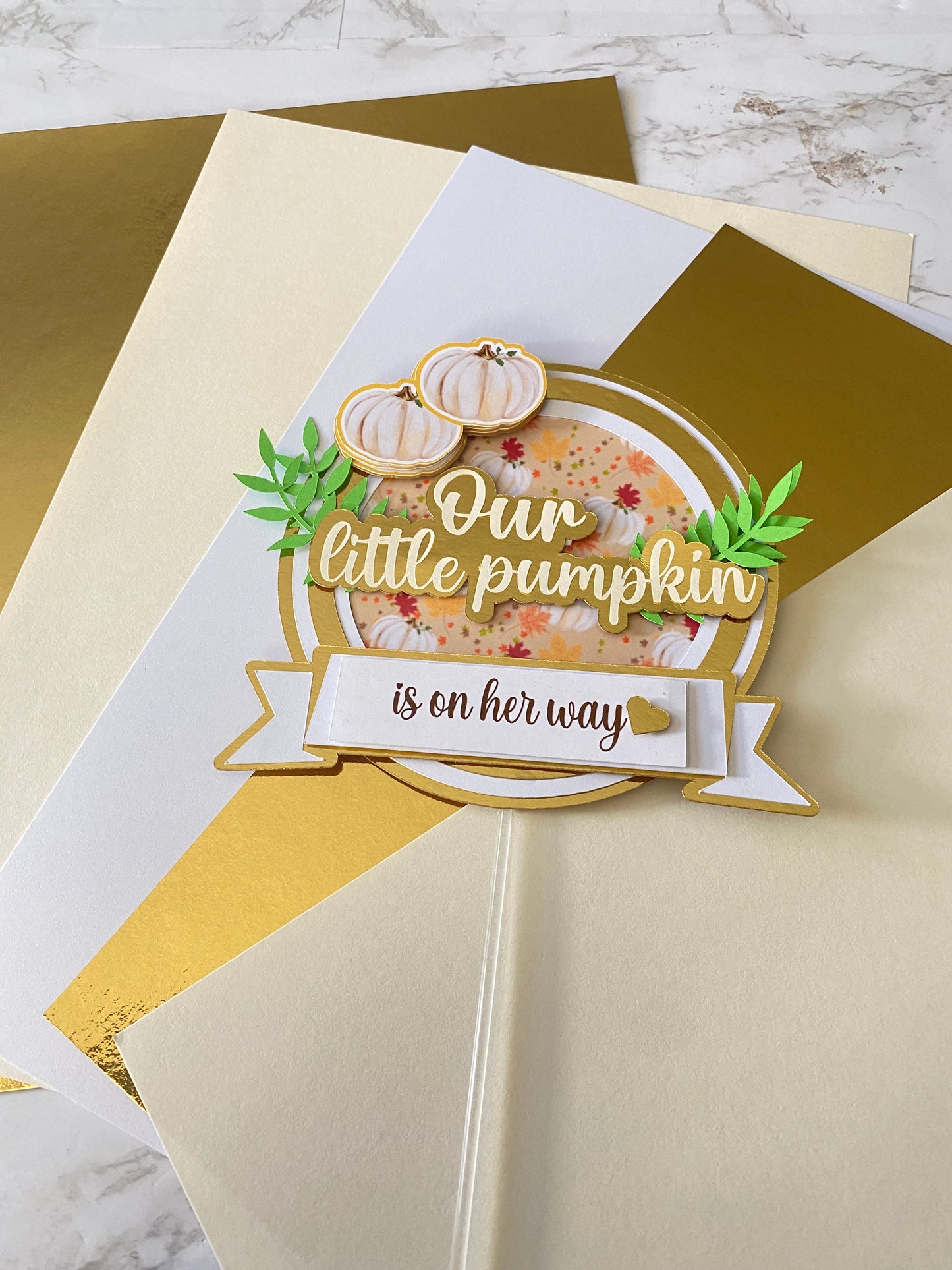 Our Little Pumpkin Cake Topper