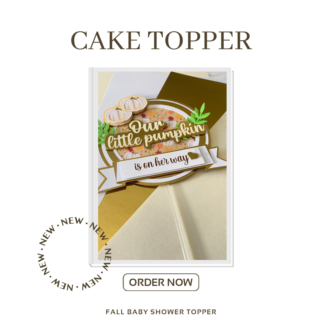 Our Little Pumpkin Cake Topper