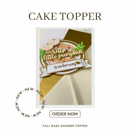 Our Little Pumpkin Cake Topper
