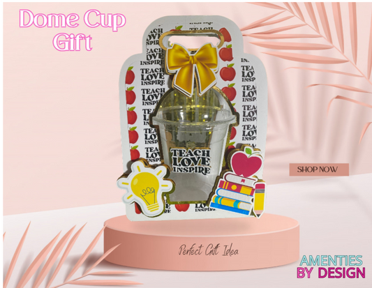 Personalized Dome Cup Gift-Teacher Appreciation Gift-Dome Holder